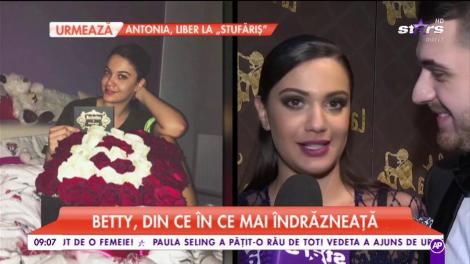 Betty Salam i-a lăsat mască pe toți! Bruneta a apărut într-o ipostază mai mult decât provocatoare!