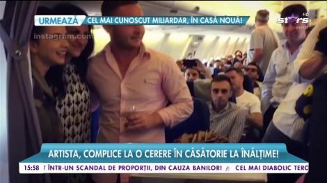 Inna, surpriză la 10.000 metri altitudine!