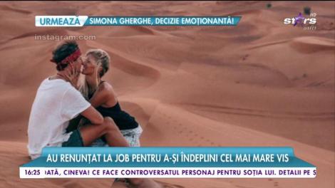 Job-ul ideal! Ei sunt cei mai iubiţi dintre... pământeni. Un cuplu a ajuns să fie plătit pentru a călători prin toată lumea