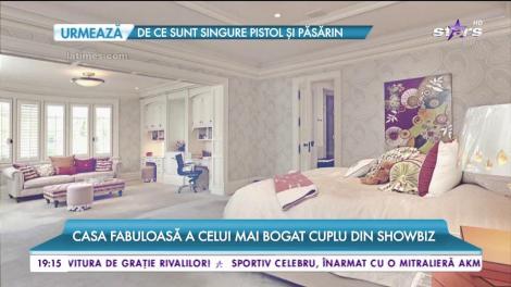 Casa fabuloasă a celui mai bogat cuplu din showbiz