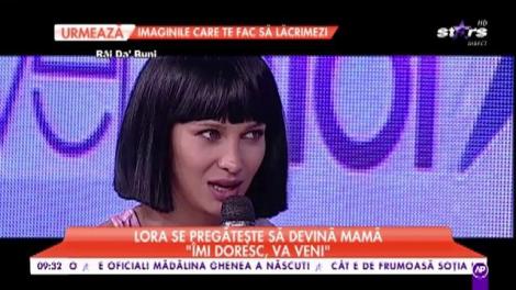 Știrea zilei! Lora se pregăteşte să devină mamă și știe ce sex va avea copilul: „O să fie...”