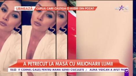 Ramona Gabor a petrecut la masă cu milionarii din Dubai