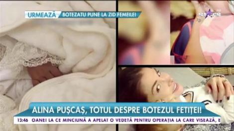 Alina Puşcaş, totul despre botezul fetiţei: "După ce lumea se încinge pe ringul de dans, îmi doresc să sară în piscină"