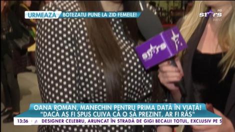 Nu e nicio glumă. Oana Roman, manechin pentru prima dată în viaţă!