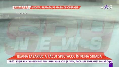 Ileana Lazariuc a făcut spectacol cu apariția sa pe străzile Capitalei
