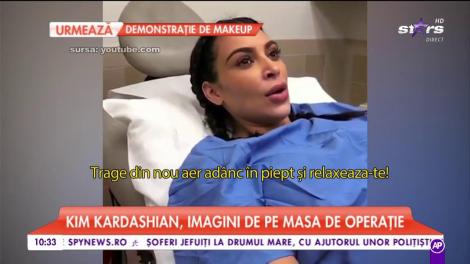 Kim Kardashian, imagini de pe masa de operație