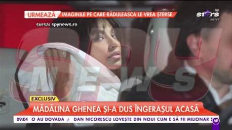 Mădălina Ghenea s-a externat, și-a dus îngerașul acasă