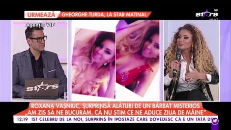 Roxana Vaşniuc, surprinsă alături de un bărbat misterios