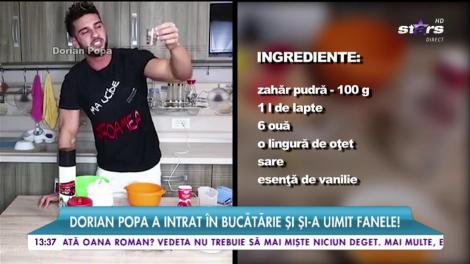 Dorian Popa s-a dezlănțuit total în bucătărie! Artistul și-a înnebunit fanele cu un preparat savuros!