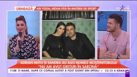 Sandra şi Adrian Mutu au ales NUMELE BEBELUŞULUI, dar şi ZIUA în care se va naşte