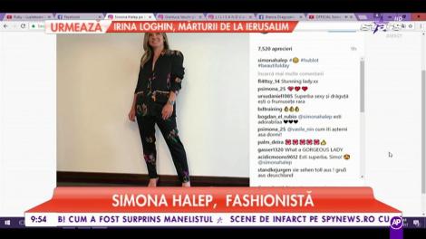 Simona Halep a lăsat hainele sport şi s-a cocoţat pe tocuri