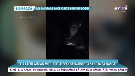 Ce a făcut Adrian Mutu cu câteva ore înainte ca Sandra să nască? Cum s-au pregătit