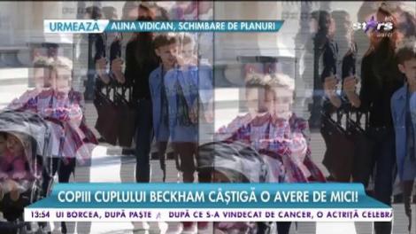 Copiii cuplului Beckham câștigă o avere de mici! Cum reușesc puștii să strângă atâția bani?