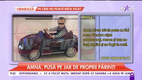 Amna, pusă pe jar de proprii părinţi. I-a rugat să nu facă asta, dar nu au ascultat-o!