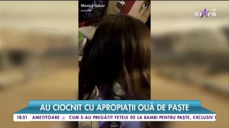 Monica şi Ramona Gabor au petrecut Paştele în sânul familiei