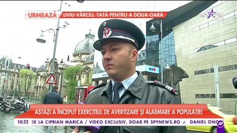 Exercițiu de avertizare și alarmare a populației din Capitală