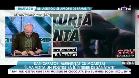 Dan Capatos, ameninţat cu moartea!