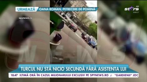Tuncay, prins din nou cu blonda! Turcul nu sta nicio secundă fără asistenta lui!
