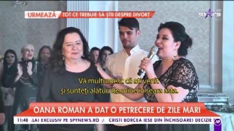 Oana Roman a petrecut până în zori, de ziua ei