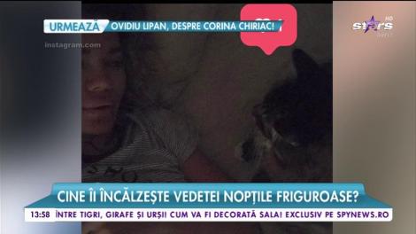 Cu cine doarme Gina Pistol în nopțile friguroase. Fotografiile nocturne au apărut pe rețelele de socializare
