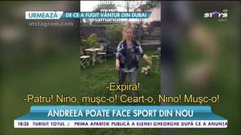 Andreea Bănică muncește de zor în grădina casei! După cinci luni de la naștere, artista s-a apucat de sport și este în mare formă