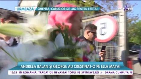 Andreea Bălan și George și-au botezat fetița! Tot ce nu s-a văzut până acum de la marele eveniment!