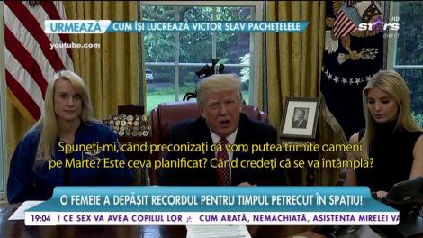 O femeie a depășit recordul pentru timpul petrecut în spațiu