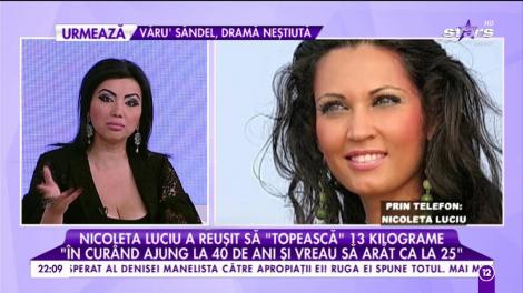 Nicoleta Luciu a reușit să "topească" 13 kilograme într-o lună, printr-o metodă inedită: "Am dat iama în verdețuri"