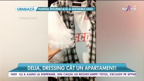 Imagini din dressingul de milioane al Deliei
