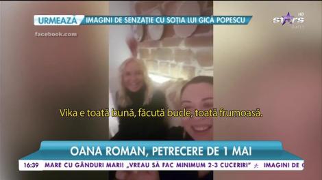 Oana Roman, petrecere de 1 mai! Vedeta se distrează fără Marius Elisei!