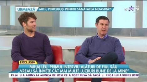 Mihai Leu, primul interviu alături de fiul său! Marco &icirc;i calcă pe urme!