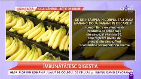 Trebuie să afli şi tu beneficiile consumului de banane. Ce se întâmplă dacă mănânci una în fiecare zi