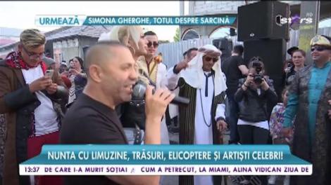 Nunta cu limuzine, trăsuri, elicoptere şi artişti celebri!