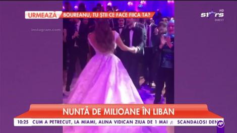 Nuntă ca-n poveşti într-o familie de libanezi. Tortul a costat o avere