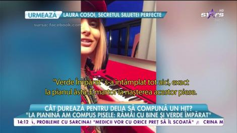 "Rămâi cu bine" a depăşit un milion de vizualizări! Cât durează pentru Delia să compună un hit? "Când am inspiraţie, nu îmi ia mai mult de o oră să scriu versurile"