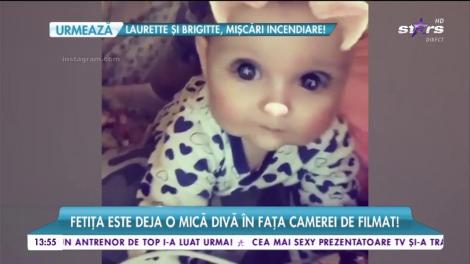 Bianca Drăgușanu o antrenează pe Sofia de mică! Fetița este deja o mică divă!