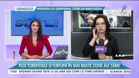 Prognoza actualizată a meteorologilor! Ploi torențiale și furtuni &icirc;n mai multe zone din țară!