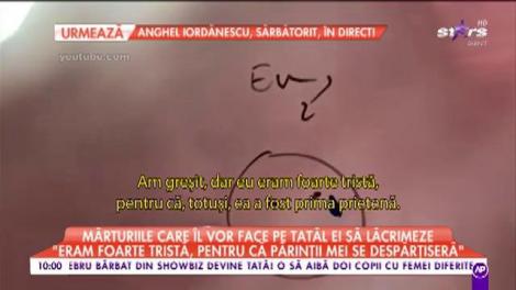 Irina Columbeanu, mărturiile care îl vor face pe tatăl ei să lăcrimeze: "Mie nu îmi trebuia o bonă, îmi trebuia o mamă"