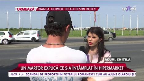 Clipe de panică în urmă cu puţin timp intr un hipermarket din Bucuresti!