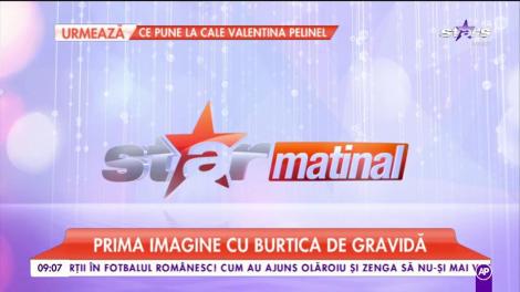 Primele imagini cu burtica de graviduţă a amantei stelistului Gabi Enache