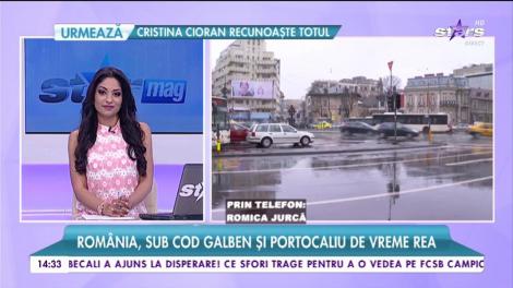 România, sub cod galben și portocaiu de vreme rea