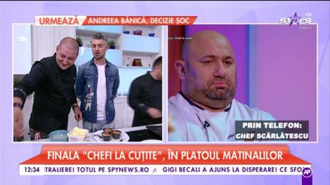Gianny Bănuță, în lacrimi! Sfaturile lui chef Cătălin Scărlătescu îl emoționează pe câștigătorul "Chefi la cuțite": "Să rămână același om"