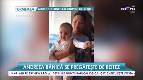 Andreea Bănică și soțul ei, Lucian, fac ultimele pregătiri pentru botezul lui Noah, bebelușul lor