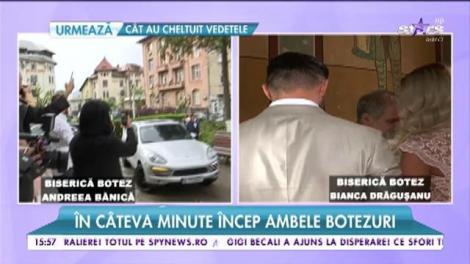 Bianca Drăguşanu şi Victor Slav au ajuns la biserică cu Sofia! Fiica şi mama au strălucit din cap până în picioare