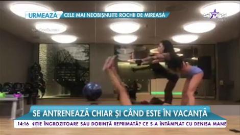 Roxana Vancea nu poate trăi fără sport, aşa că nu există zi în care să nu intre în sala de exerciţii