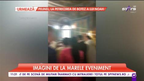 Claudia Pătrăşcanu şi soţul ei, naşi de botez! Artista a atras toate privirile cu rochia scurtă şi elegantă, la trei luni de c&acirc;nd a născut