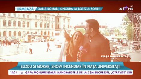 Buzdu şi Morar, show incendiar în Piaţa Universităţii