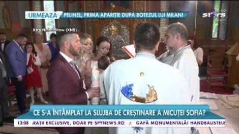 Momente de panică pentru Bianca la botezul fiicei sale!