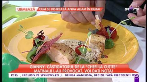 Rețetă pentru o masă delicioasă: Piept de pui cu spanac!  Recomandarea lui Gianny Bănuţă, câştigătorul "Chefi la cuţite"!