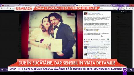 Chef Florin Dumitrescu, declaraţie de dragoste fără perdea: "De când te-am cunoscut mi-ai schimbat viaţa în bine"